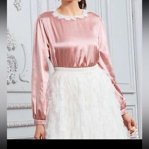 $5 PINK BLOUSE NEW WITHOUT TAGS. Size L. $5 IF BUNDLED